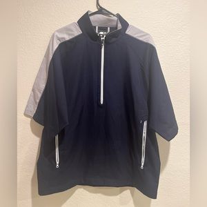 Men’s FJ Golf, Short sleeve 1/4 zip pull over, size Medium